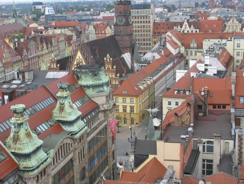 Panorama Wrocławia puzzle online ze zdjęcia