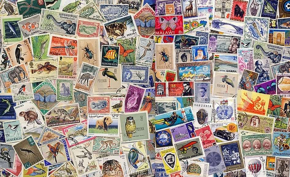 znaczki pocztowe 01 puzzle ze zdjęcia