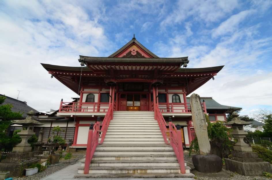 Japońska układanka świątyni puzzle online