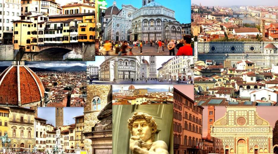 Florencja-collage puzzle online ze zdjęcia