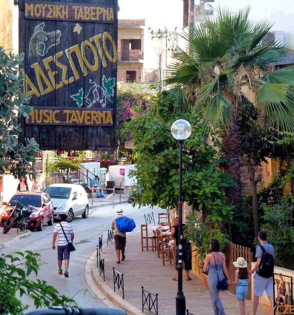 Ulica-Chania w Grecji puzzle online ze zdjęcia