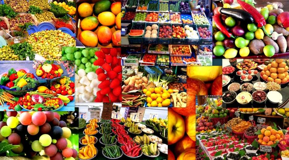 Owoce i warzywa puzzle online ze zdjęcia