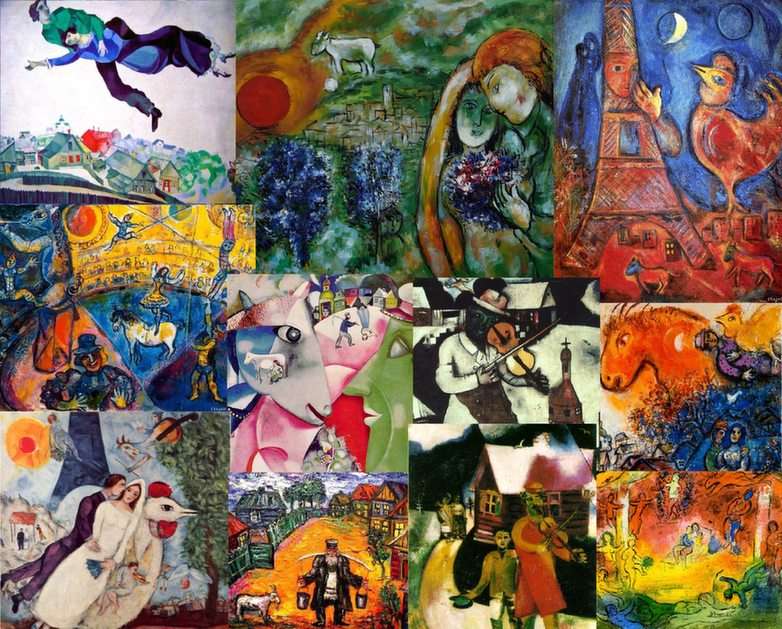 history of painting_02_Marc Chagall puzzle ze zdjęcia