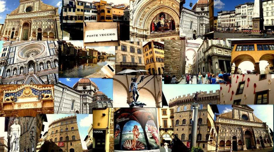 Florencja-collage puzzle online ze zdjęcia