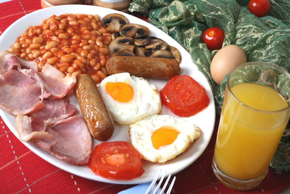 la colazione inglese puzzle online ze zdjęcia