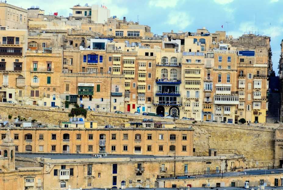 Malta-Valleta puzzle online ze zdjęcia