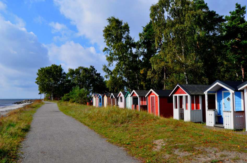 Małe chatki w Ystad puzzle online