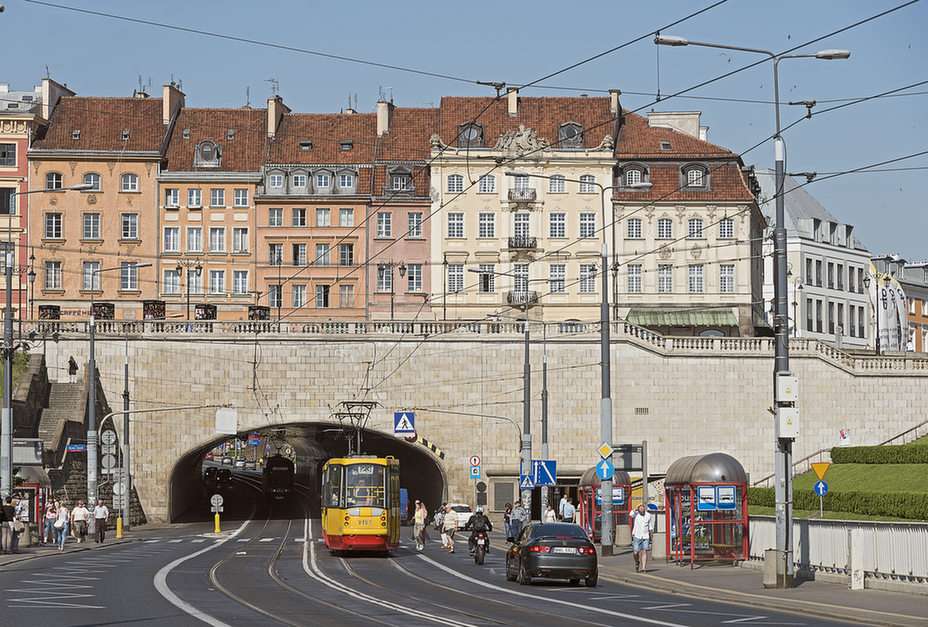 Warszawa Trasa WZ puzzle online ze zdjęcia