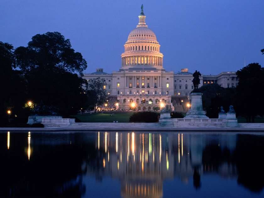 Kapitol w Waszyngtonie puzzle ze zdjęcia