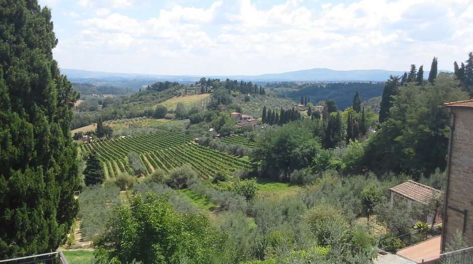 wzgórza Toskanii puzzle online ze zdjęcia