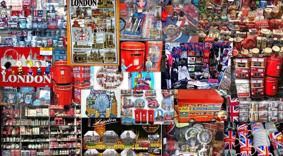 Londyn- pamiątki puzzle online ze zdjęcia