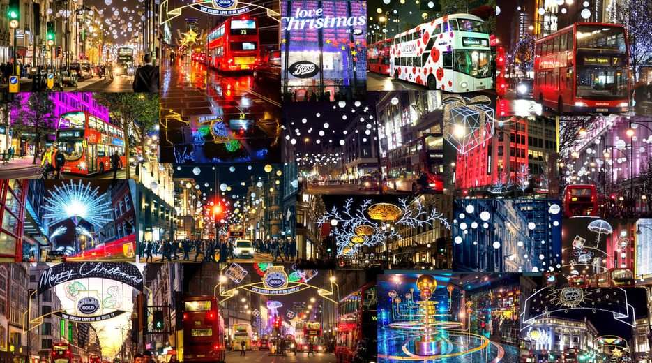 Świąteczny Londyn puzzle ze zdjęcia