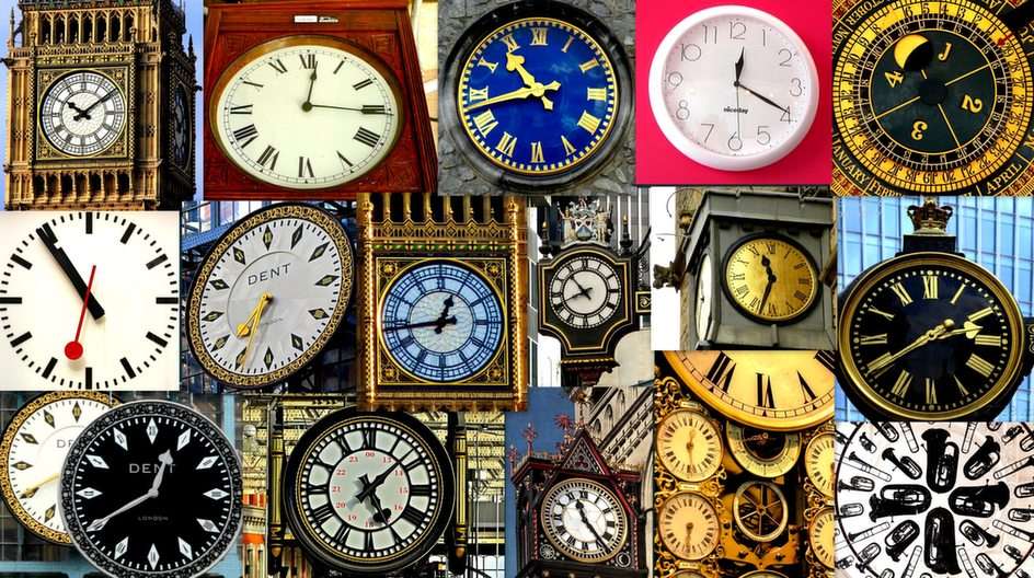 Londyńskie zegary puzzle online