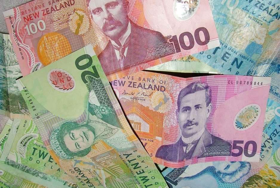 Stare pieniądze z Nowej Zelandii puzzle ze zdjęcia