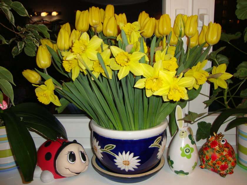 wiosenne kwiaty puzzle online