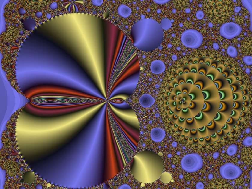 Fraktal Xaosa, formuła „magnes” puzzle online ze zdjęcia