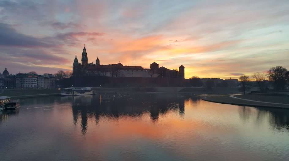 Wawel rankiem puzzle online ze zdjęcia