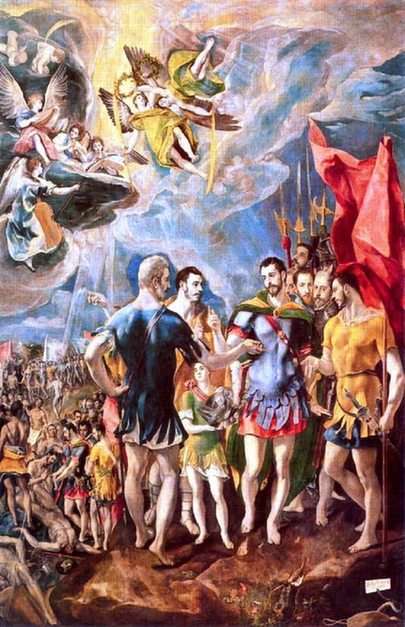 El Martirio de San Mauricio, El Greco puzzle