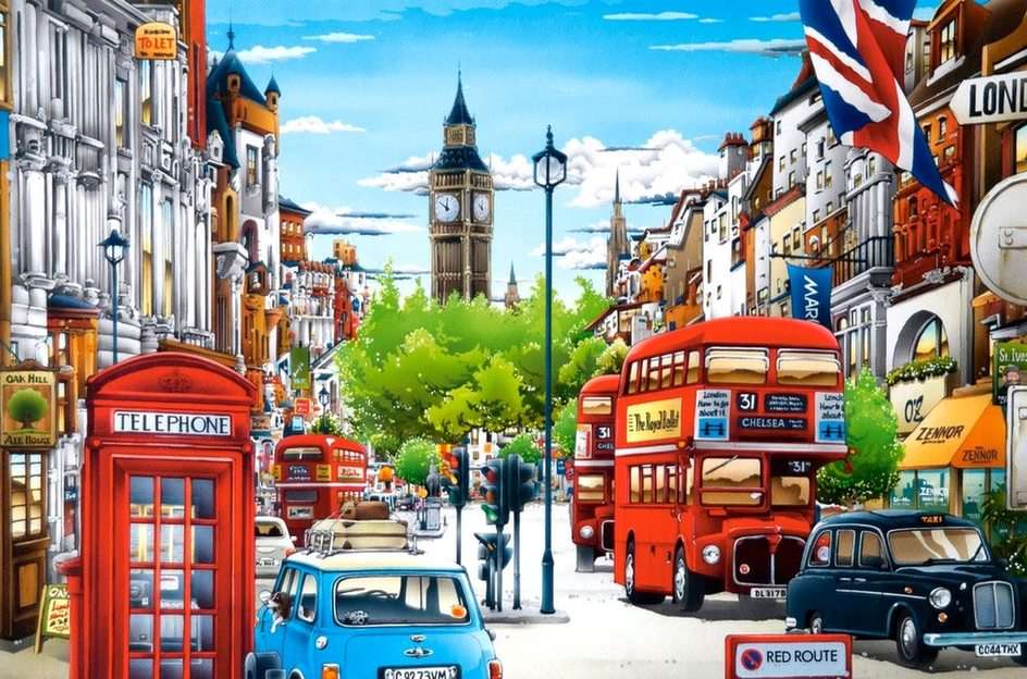 Londyn malowany puzzle