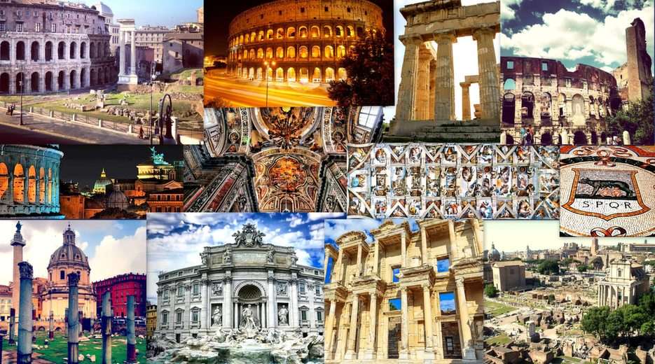 Rzym-collage puzzle ze zdjęcia