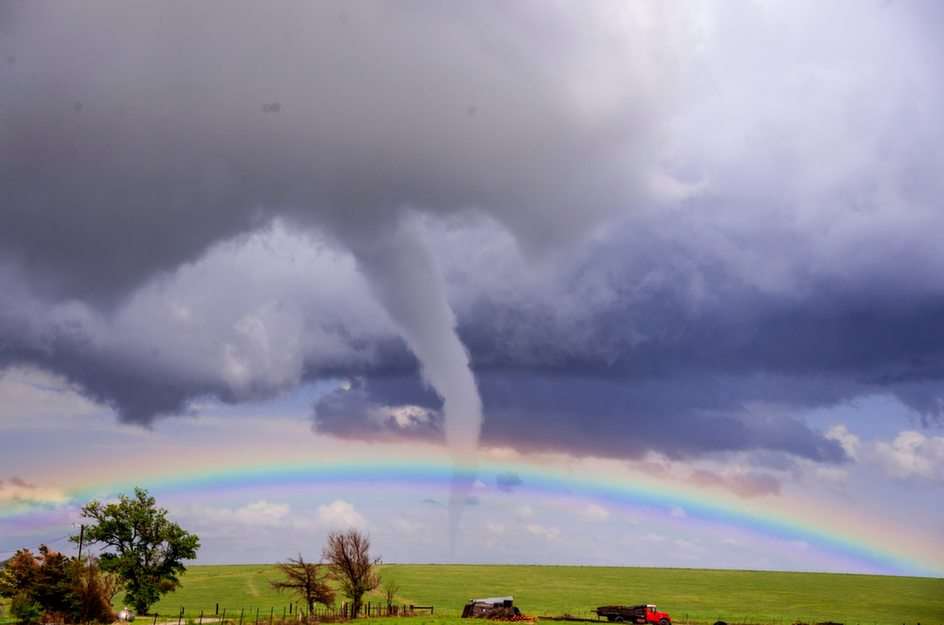 tęcza tornado puzzle online ze zdjęcia