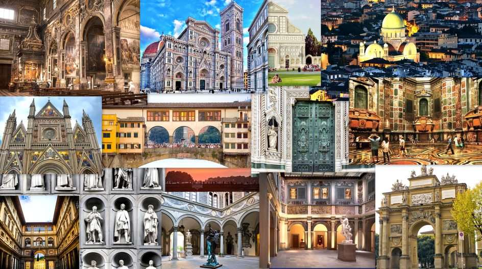 Florencja-collage puzzle online