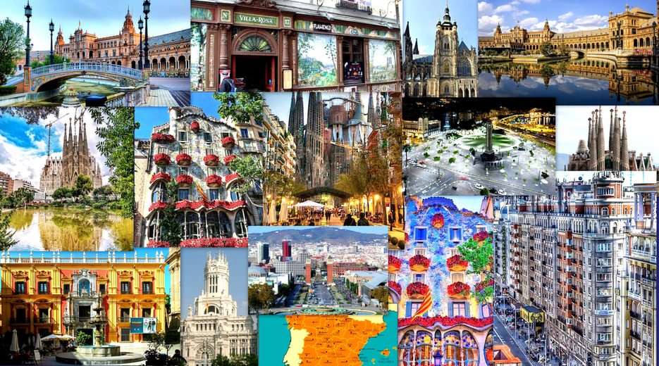 Hiszpania puzzle ze zdjęcia