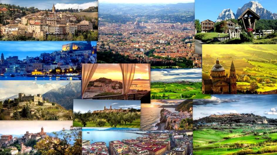 Włochy-pejzaże puzzle online