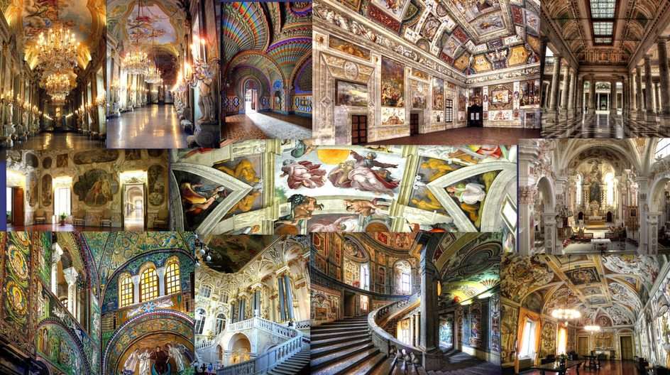 Włoskie wnętrza puzzle online ze zdjęcia