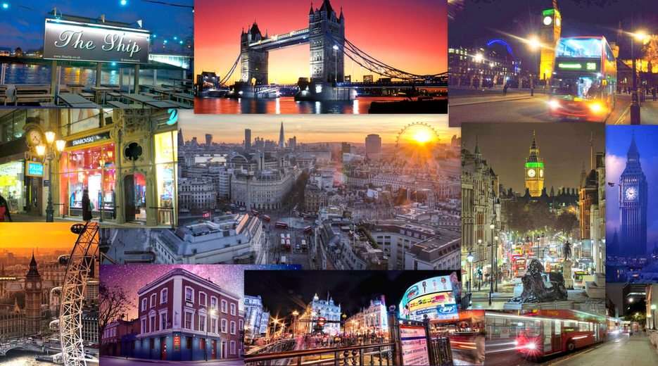 Londyn nocą puzzle online ze zdjęcia