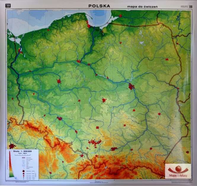 mapa polski2 puzzle online ze zdjęcia