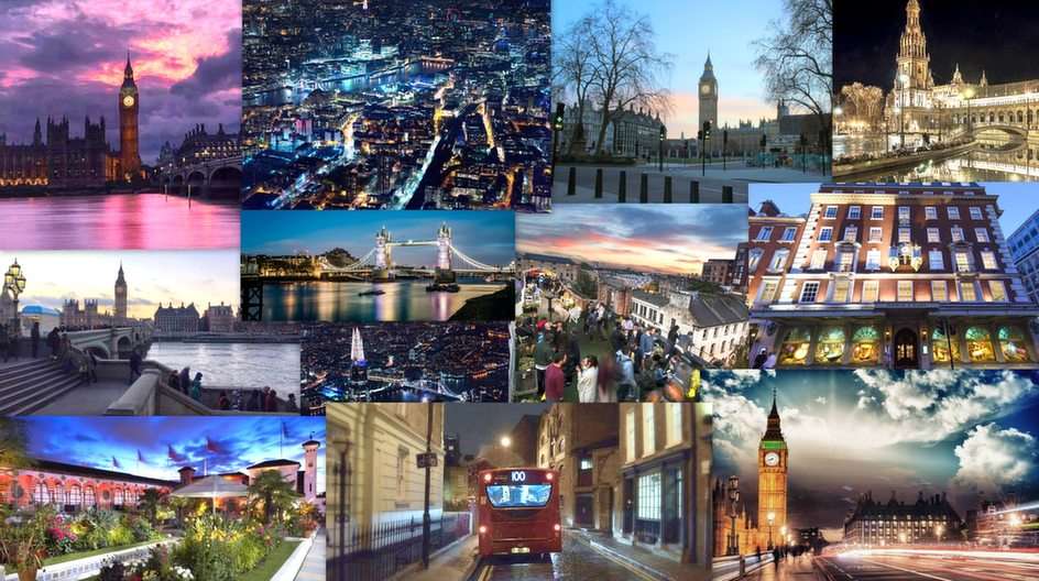 Londyn nocą puzzle ze zdjęcia