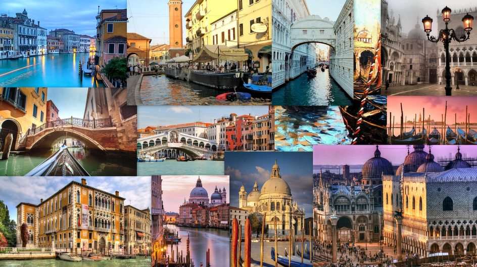 Wenecja-collage puzzle online ze zdjęcia
