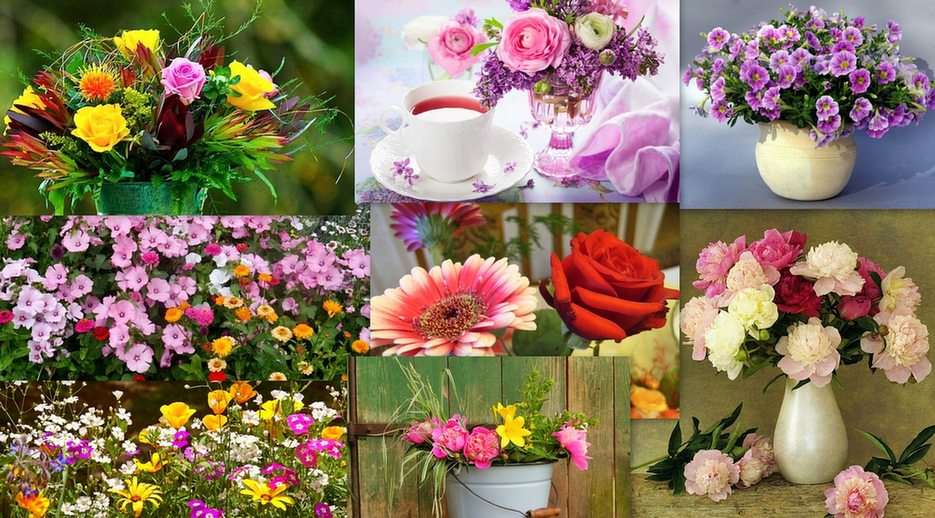 Kwiaty puzzle online ze zdjęcia