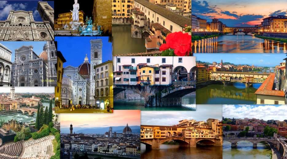 Florencja-collage puzzle online