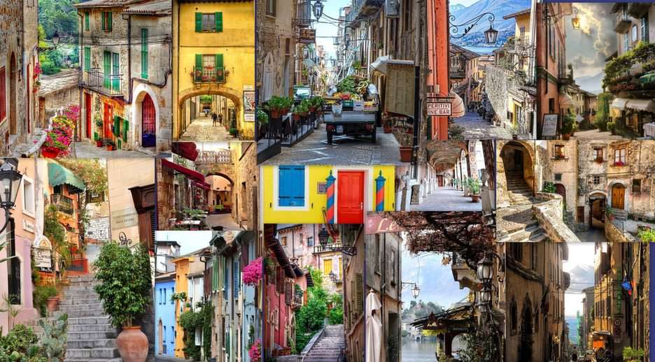 Włoskie uliczki puzzle online ze zdjęcia