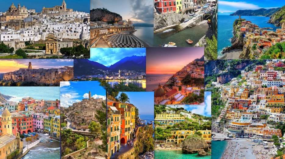 Włochy-Liguria puzzle ze zdjęcia
