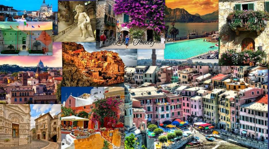 Włochy-pejzaże puzzle online ze zdjęcia