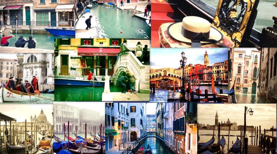 Wenecja-collage puzzle online ze zdjęcia