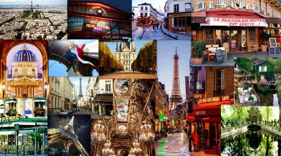 Francja-collage puzzle online