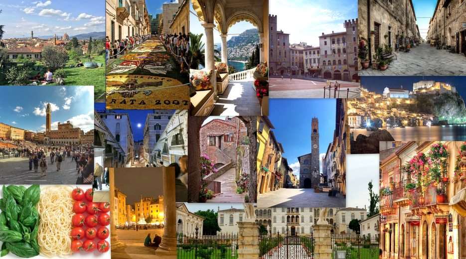 Włochy-collage puzzle online ze zdjęcia