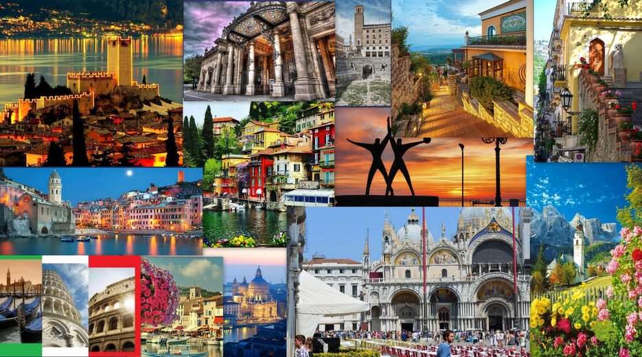 Włochy-collage puzzle