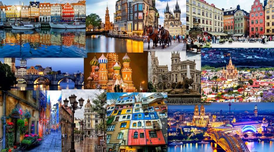Piękne miasta puzzle online