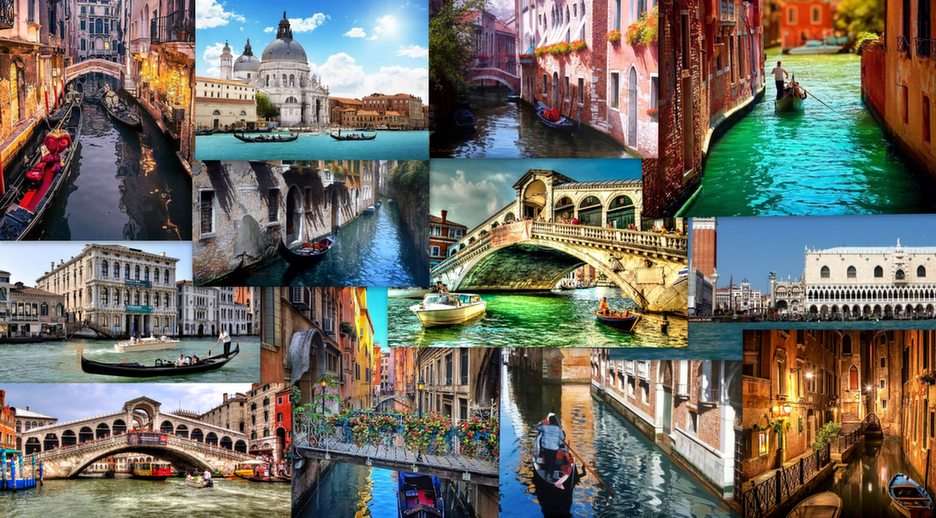 Wenecja-collage puzzle ze zdjęcia