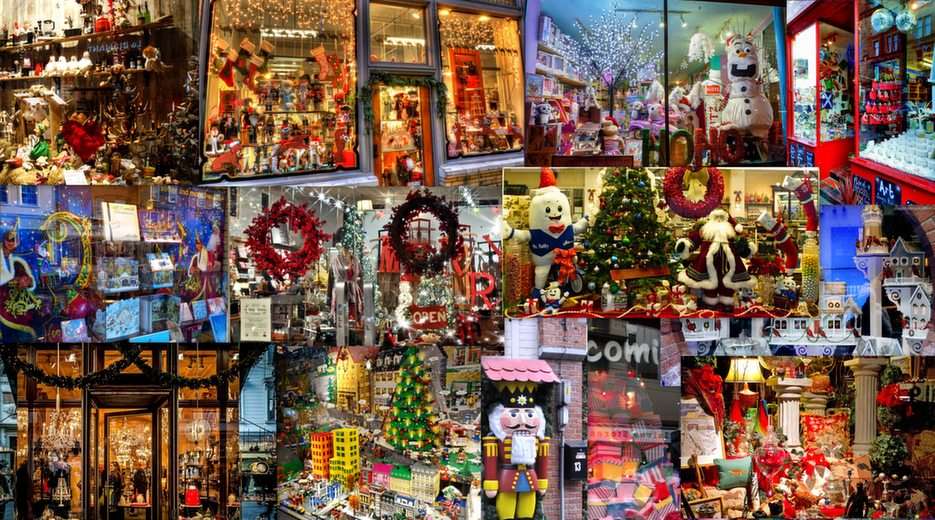 Witryny świąteczne puzzle online ze zdjęcia