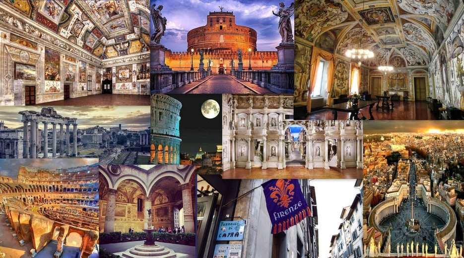 Rzym-collage puzzle ze zdjęcia