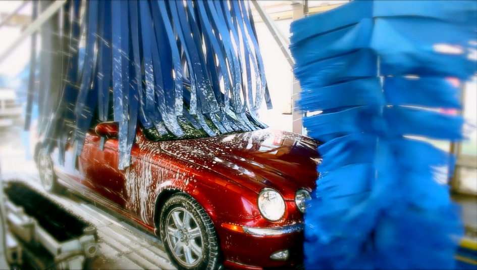 myjnia samochodowa puzzle online ze zdjęcia