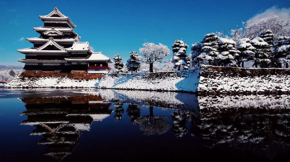Japonia Zima puzzle online ze zdjęcia