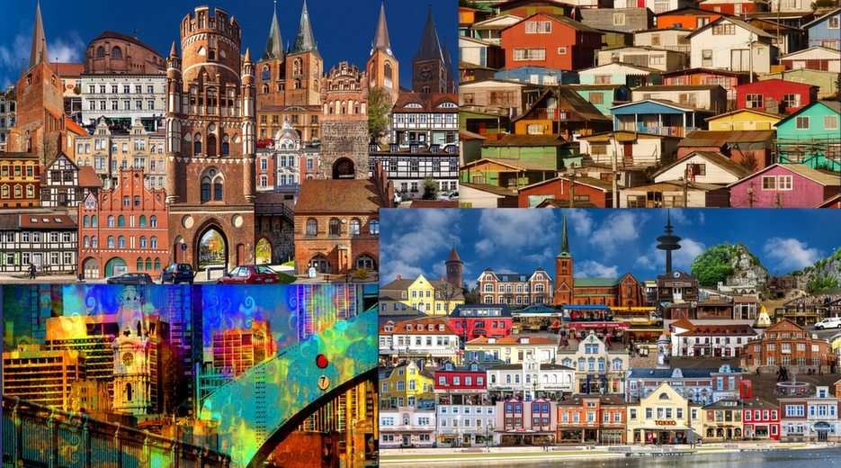 Collagowe miasta puzzle online