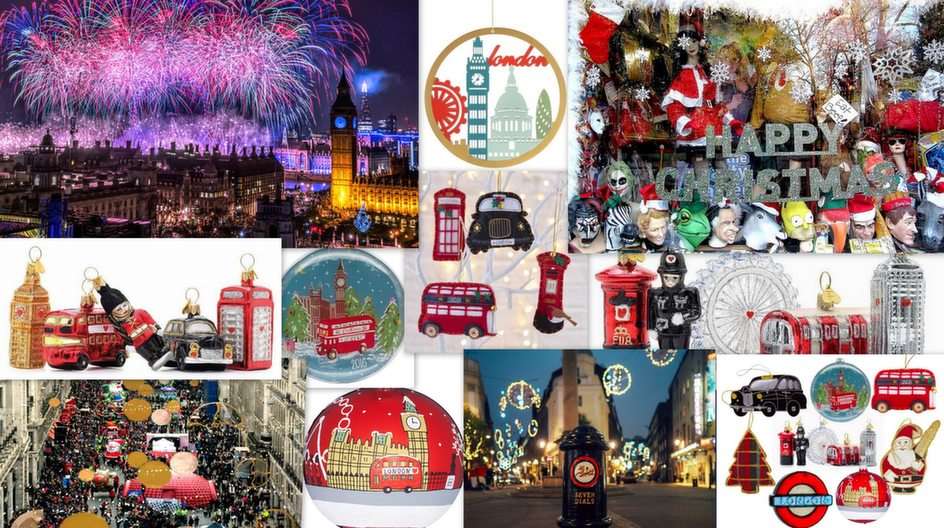 Londyn świąteczny puzzle online ze zdjęcia